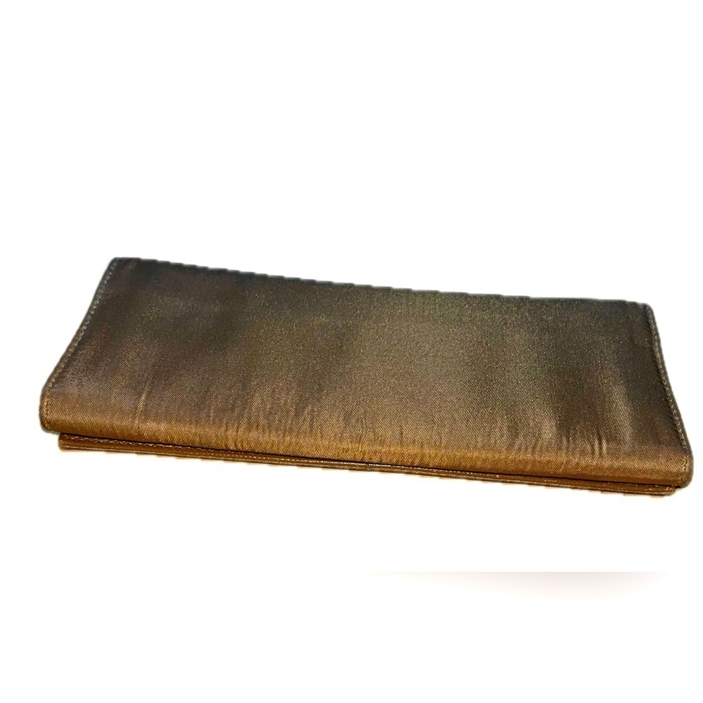 PRADA Milano Saffiano Long Leather & Nylon Fold Wallet, Brown/Copper, Italy - Picture 12 of 14